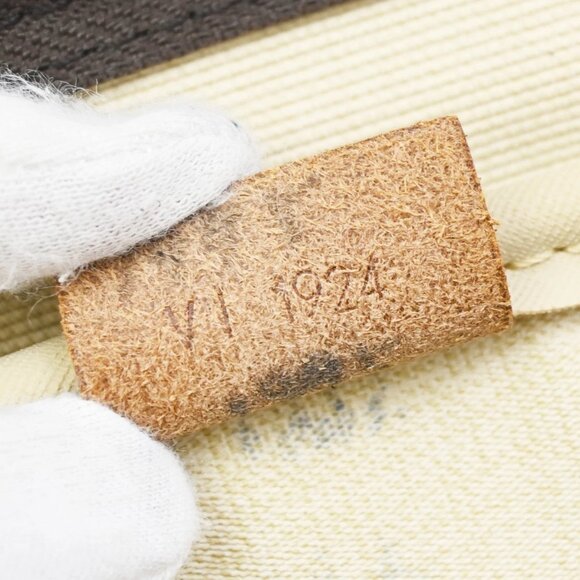 LOUIS VUITTON LV Logo Deauville Hand Bag Monogram Leather Brown M47270 30FC110 - Picture 15 of 15